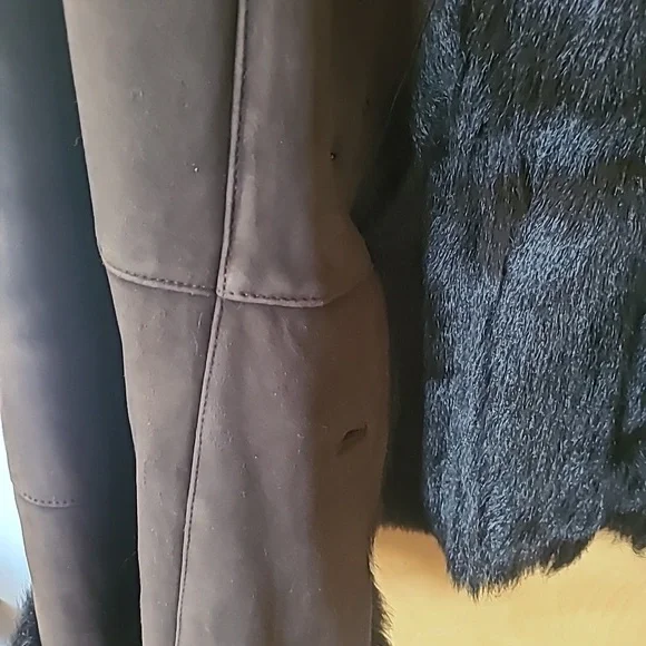 St. John fur coat goat fur